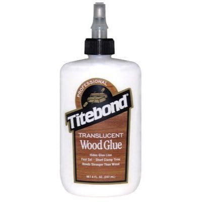 Titebond Translucent Wood Glue, 8 oz Bottles - 12 Pack (Franklin 6123)
