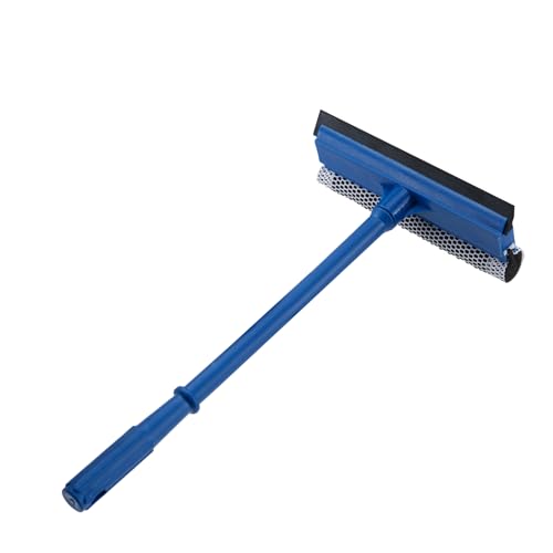 15.9" 2-in-1 Window Squeegee with Long Handle - Car & Home Cleaner