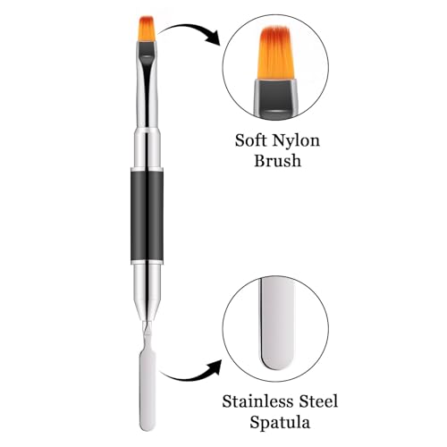 6-Pack Dual-Ended Nail Art Liner Brushes & Dotting Tools for Gel