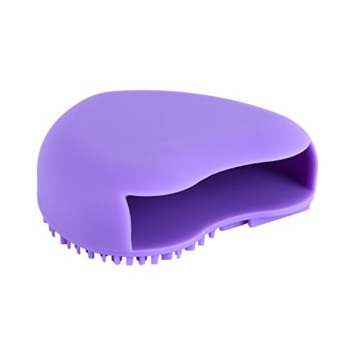Sonew Portable Silicone Makeup Brush Cleaner Glove and Washing Pad - Purple