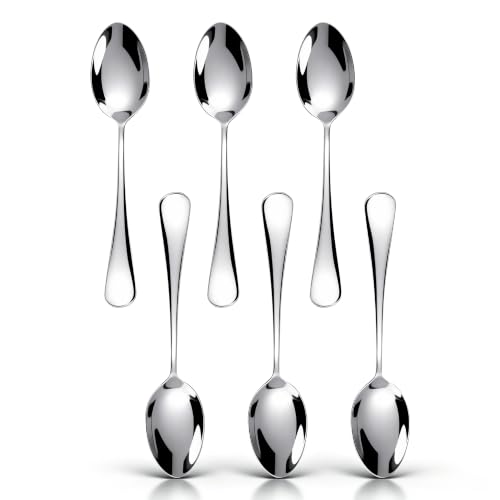 Aerzip 5-Inch Stainless Steel Demitasse Espresso Spoons - 6 Piece Set