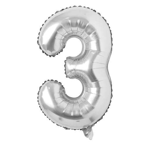 32 Inch Silver Letter & Number Balloons for Party Decor