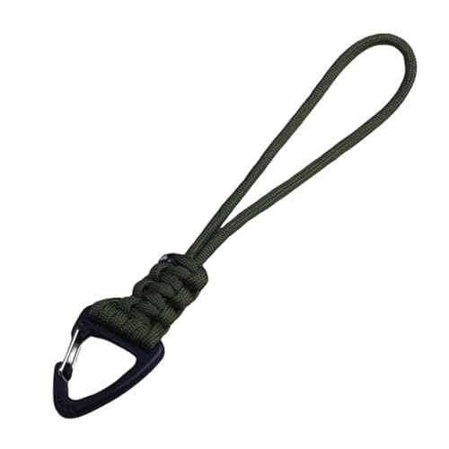 3 Pack Paracord Keychain Lanyard Triangle Buckle Lock Clip Hook Strap Clasp Parachute Rope Hanging Carabiner for Outdoor Survival Tactical Camping Backpack Fishing