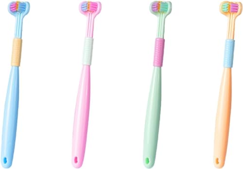 Three-Sided Soft Hair Toothbrush with Wrap-Around Design for Deep Oral Care