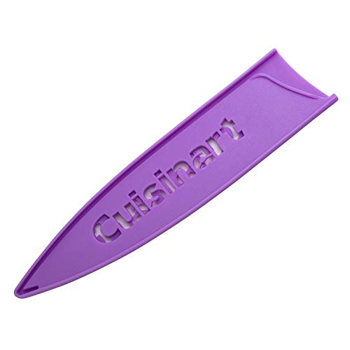 Cuisinart Advantage 8-Inch Chef's Knife with Blade Guard, Purple, Nonstick Stainless Steel