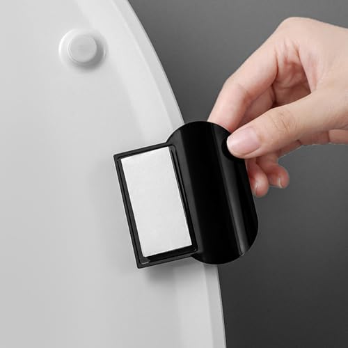 4-Pack Toilet Lid Lifters for Easy Seat Handling - Black & White