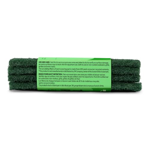 Amazon Basics Heavy Duty Scour Pads - 4 Pack Kitchen Scrubber