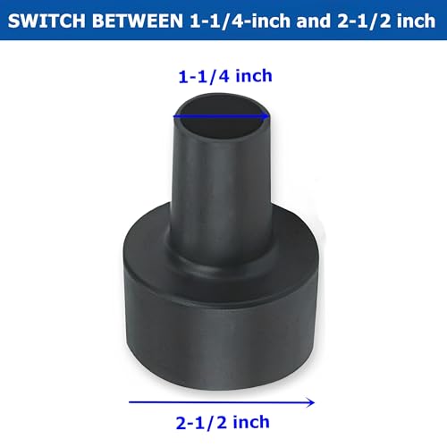 2Pcs Universal Vacuum Hose Adapter 2-1/2" to 1-1/4"