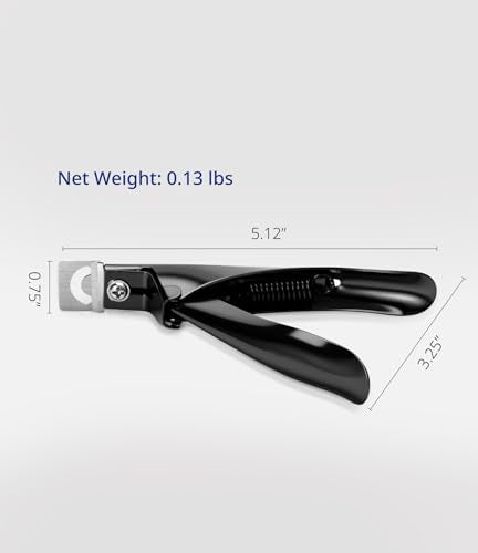 AIRSEE Professional Stainless Steel Acrylic Nail Clippers - Adjustable False Nail Cutter