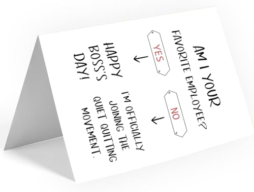 Funny Boss's Day Greeting Card - Am I Your Favorite Employee