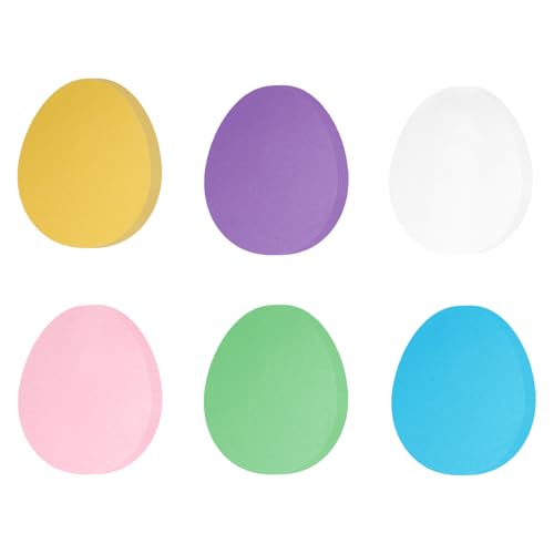 60 Pcs Easter Egg Paper Cutouts for DIY Crafts & Decor