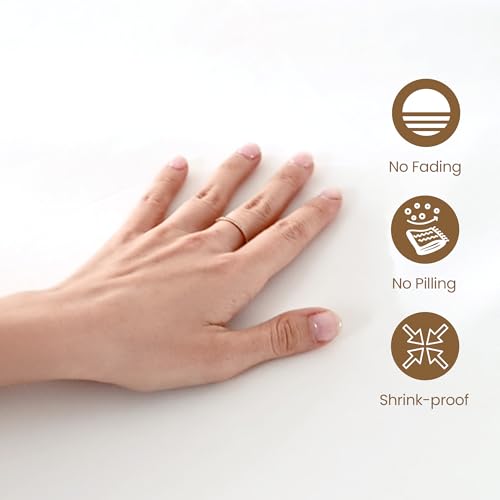 Queen Fitted Sheet - Soft & Cooling White Microfiber, 16" Deep Pocket