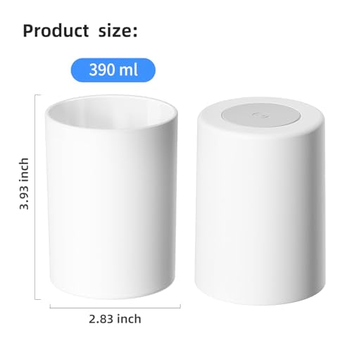 GONGQIN Reusable Toothbrush Cup 13.75oz with Non-Slip Pad - 2Pcs