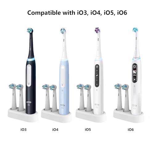 Elryndtor Toothbrush Holder for Oral-B - 2 Pcs Electric Stand & 4 Covers