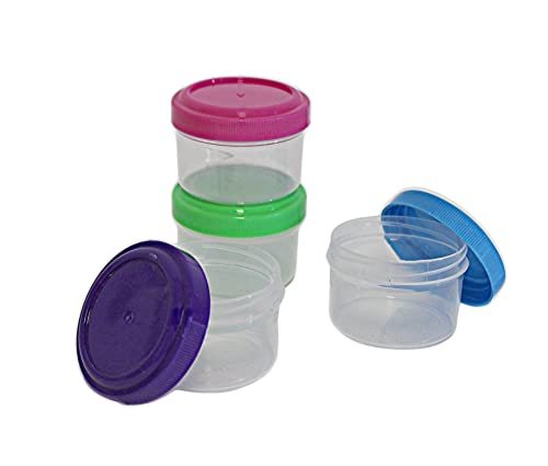 Leakproof Mini Condiment Cups 4-Pack – 1.18 oz BPA-Free Containers