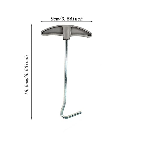 3 Pcs Outdoor Tent Peg Puller Extractor with Plastic Handles, Portable Tool for Camping and Other Outdoor Activities.
