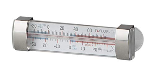 Taylor Analog Refrigerator and Freezer Thermometer 5925N with Suction Cups