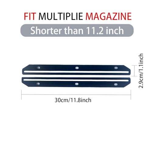 HYRAUL 24Pcs Magazine Holders for Binders, 3-Ring Organizer Inserts, Black