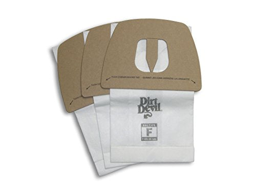 Dirt Devil Style F Vacuum Cleaner Bags - Pack of 3 with Microfresh Filtration