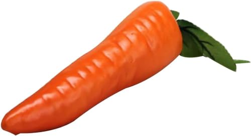 Realistic Orange Artificial Carrot - Durable Plastic Home Decor