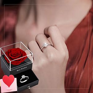 Preserved Rose Gift Box - Eternal Real Rose in Luxury Box for Her