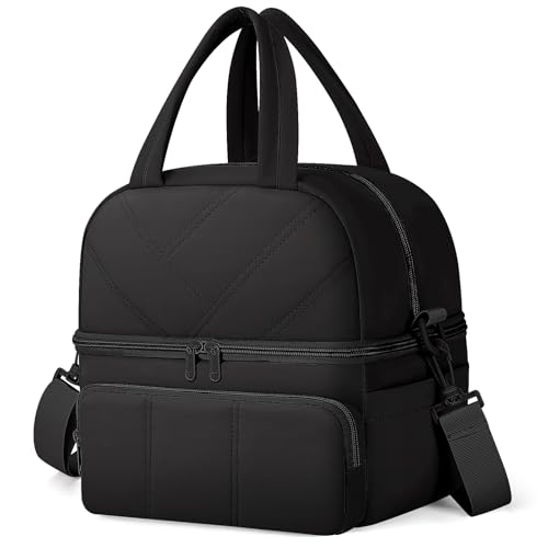 Vuudh Double Deck Insulated Lunch Bag for Women - Lightweight & Leakproof