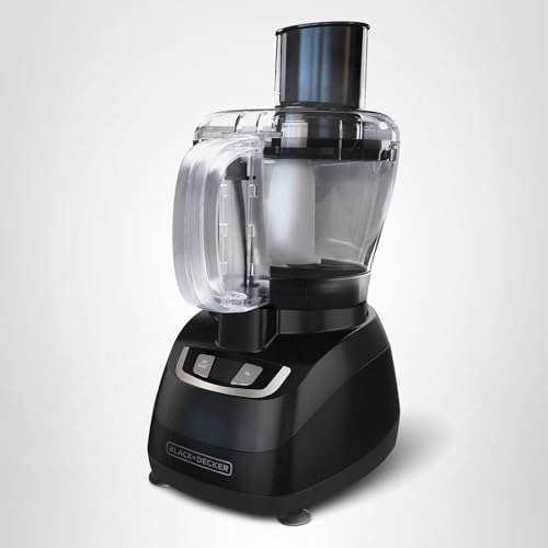 BLACK+DECKER 8-Cup Food Processor, Black, FP1600B