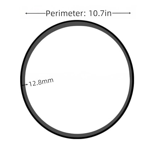3-Pack 12.8mm Replacement Belts for Bissell ProHeat 2X Carpet Cleaner
