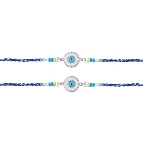 Evil Eye Bracelet Set for Brother - Rakhi Gift with Card