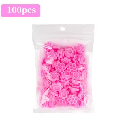 100pcs Honeycomb Eyelash Extension Glue Cups & Tattoo Ink Holders