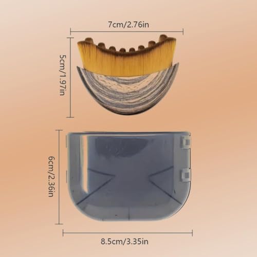 Lymphatic Facial Cleansing Brush, Soft Bristle Pore Cleaner & Face Scrubber for Sensitive Skin