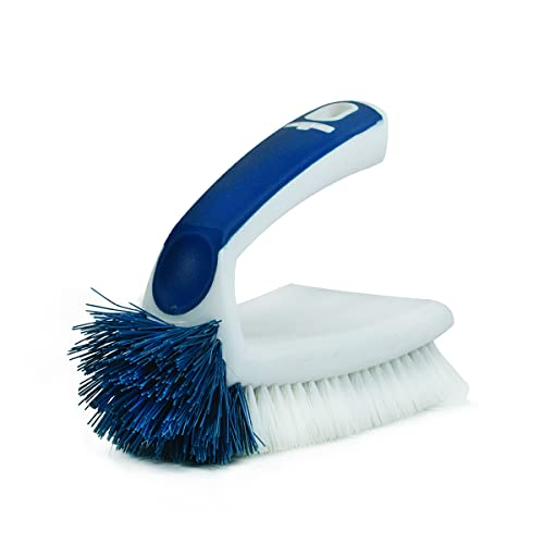 Unger Multi-Purpose Counter & Fixture Scrub Brush - Non-Slip Kitchen & Bathroom Cleaning Tool