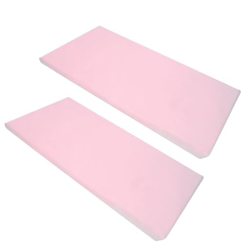 American Baby Company Fitted Nap Mat Sheet, 24" x 48" x 4", Pink (2 Pack)