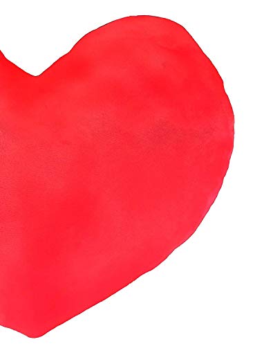 Cute Heart Shaped Plush Pillow Cushion - 11.8 Inch Red