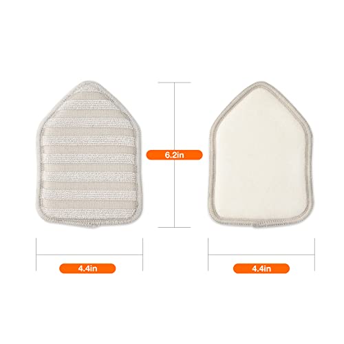 CLEANHOME Microfiber Replacement Pads - 3 Pack for Tub & Tile Scrubber Brushes