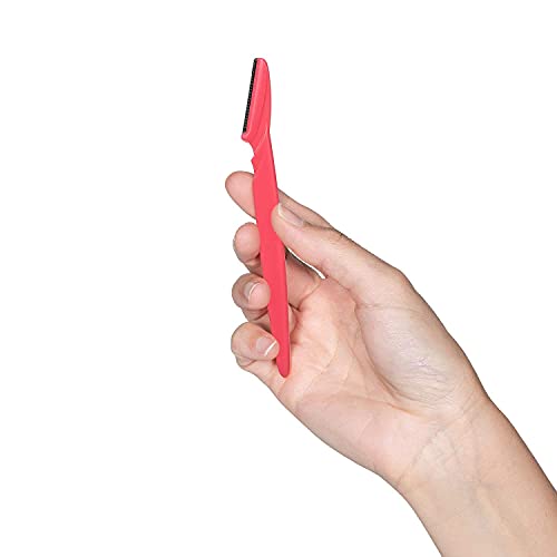 Opaz Eyebrow Razor for Women - 12 Pack Face Hair Trimmer with Precision Guide