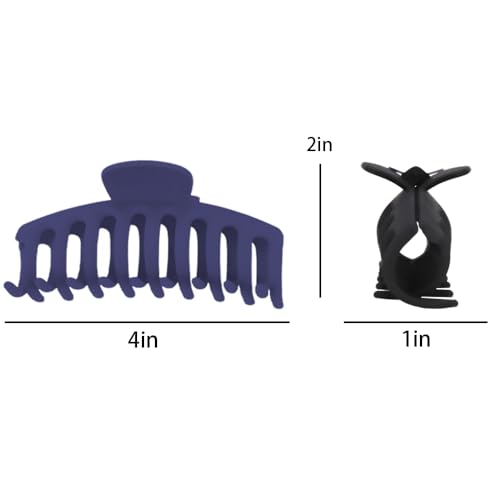 AOPRIE Large Hair Claw Clips 6 Pack for Thick and Thin Hair