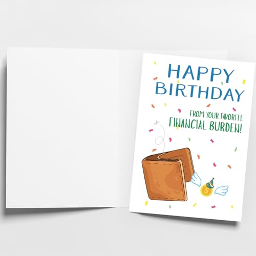 Funny Birthday Card for Dad & Mom - Humorous Gift from Kids