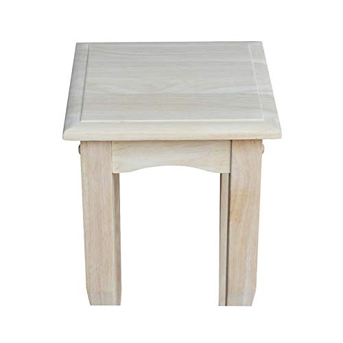 International Concepts 21" High Unfinished Tea Table