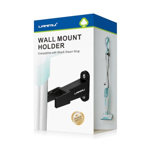 LANMU Wall Mount Holder for Shark Steam Mops - Space-Saving Storage