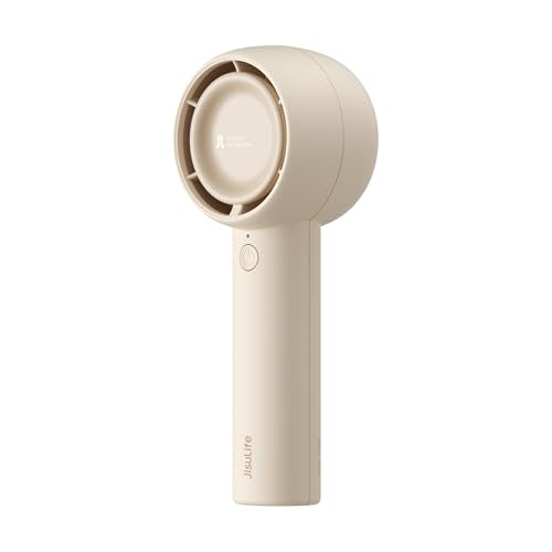 JISULIFE Mini Portable Bladeless Fan | USB Rechargeable, 3 Speeds, Lightweight Design for Travel