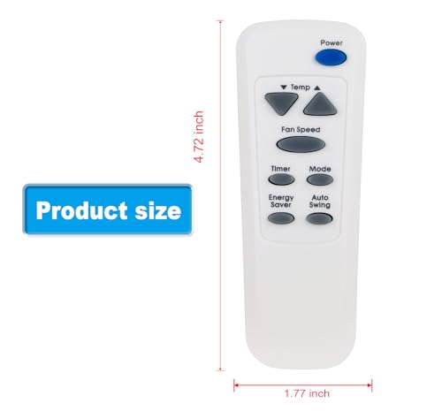 LG Air Conditioner Remote Replacement - Compatible with Models 6711A20066F & More