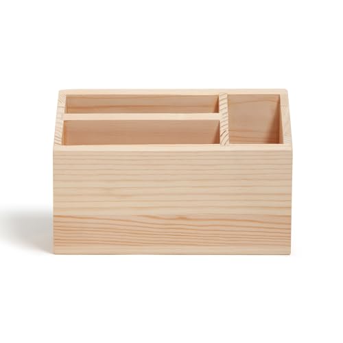 U Brands Large Magnetic Pen & Marker Holder - Pine Wood Organizer