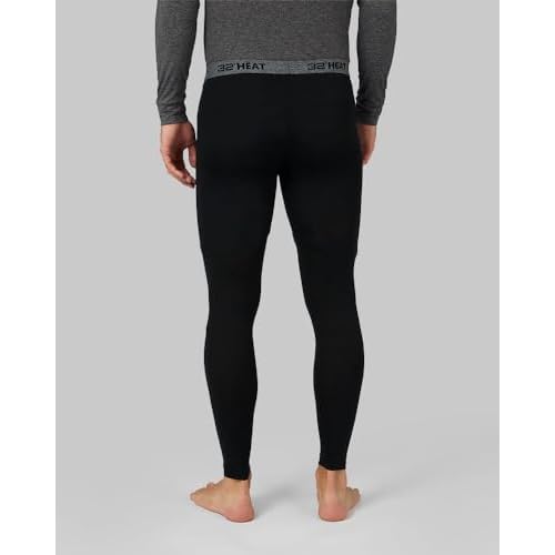 32 Degrees Heat Men's Lightweight Base Layer Legging | 4-Way Stretch | Thermal| Form Fitting