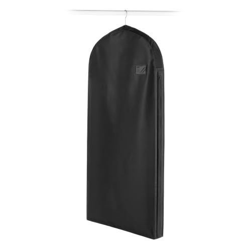 Whitmor Deluxe 48" Garment Bag, Heavy Duty 3" Gusset - 3 Pack Black