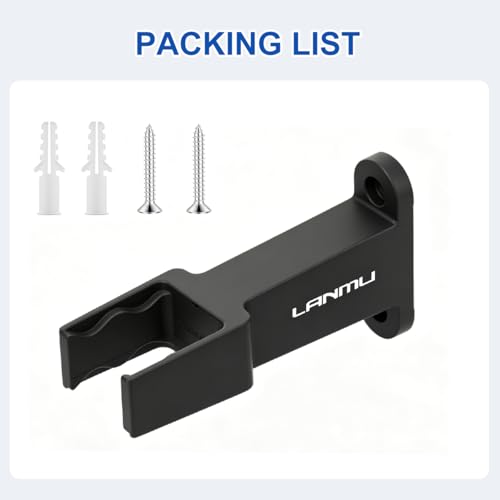 LANMU Wall Mount Holder for Shark Steam Mops - Space-Saving Storage