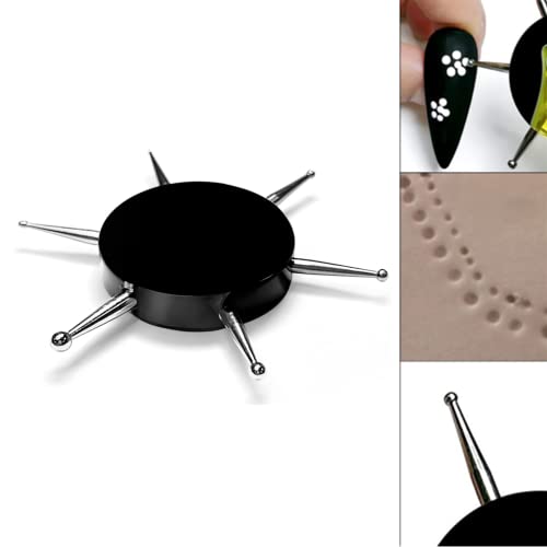 JLEivvi Nail Dotting Tool Set - Stainless Steel Circular Nail Art Pen