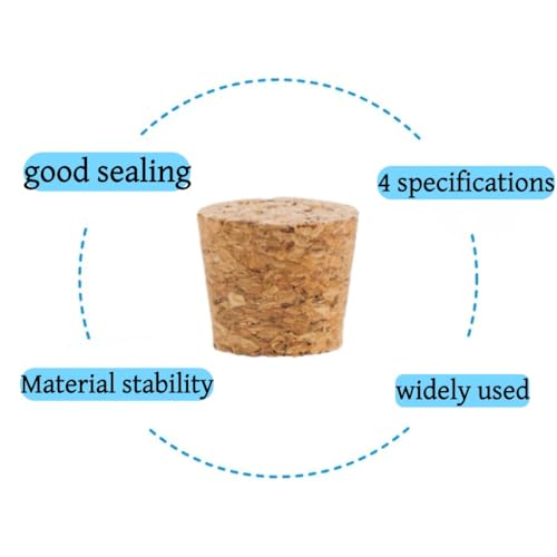Impnit 20 Pack Natural Cork Stoppers - 4 Sizes for Wine & Crafts (Variation of THIS listing)