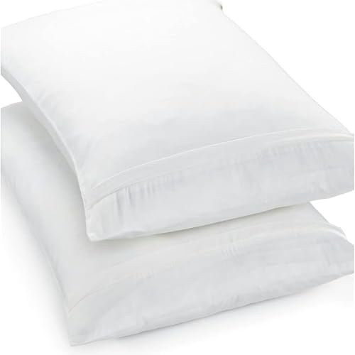 Dream Linen 2 Pack Standard Size Pillow Protectors - 20"x26" Breathable Zippered Covers
