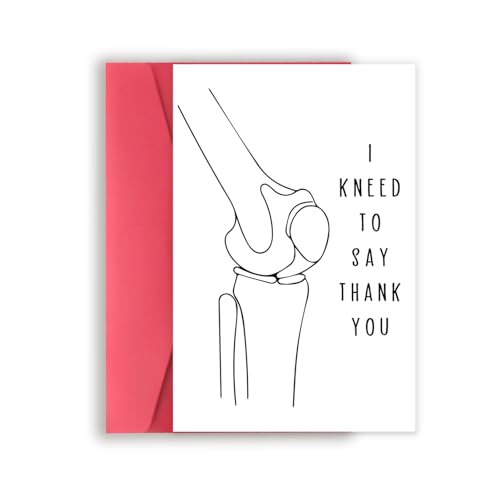 Funny Thank You Card for Doctors & Nurses - 8x5.3 Inch Appreciation Card